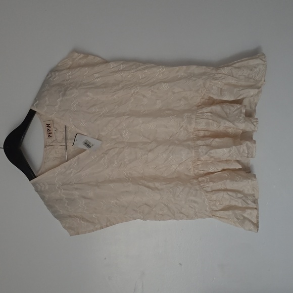 Pepin  Women's Constance Silk Embroidered Pullover Top - Picture 2 of 8